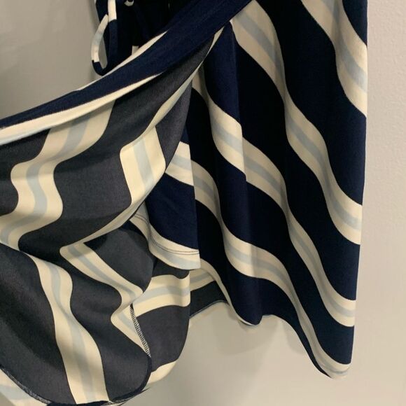 41 Hawthorn Blue and White Spaghetti Strap Sundress - Picture 6 of 8